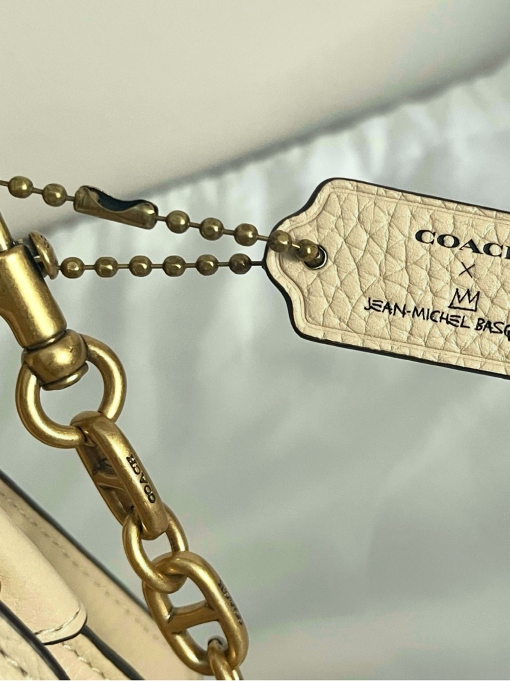 RARE Coach x Jean Michel Basquiat “Famous” Graffiti Beat 18 Top Handle Chain Bag - Picture 7 of 7